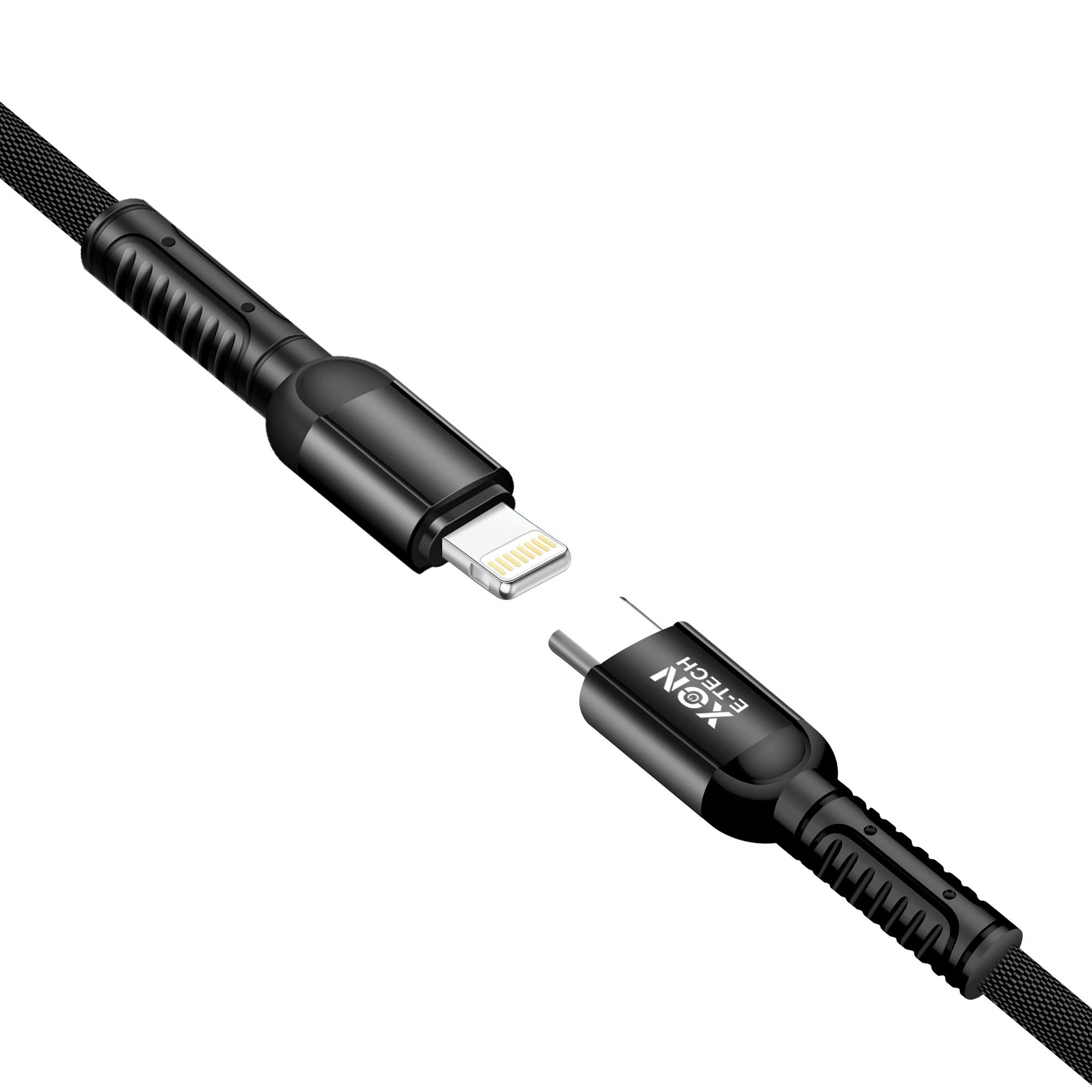 Кабель XON SmartCable UniLink Type-C - Lightning PD 20 Вт 1 м Чорний (SU20CL2W1B 579) - фото 3