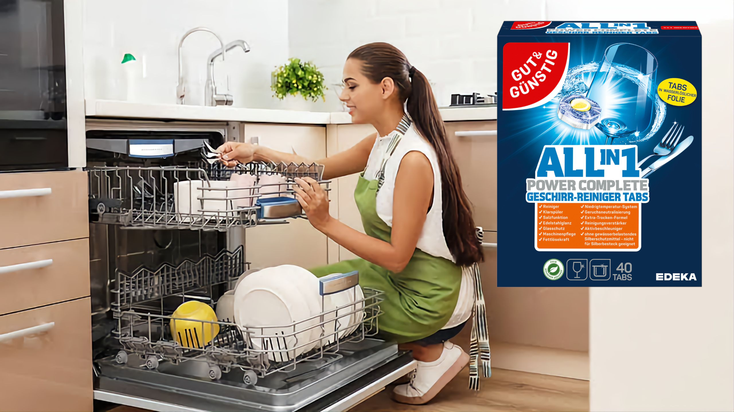 Таблетки Edeka для пусодомых Gut & Gunstig All-in-1 40 таб.(629604) - фото 4