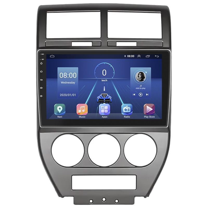 Автомагнітола штатна Lesko для Jeep Compass I 2006-2010 10" 2/32Gb 4G Wi-Fi GPS Top MOB