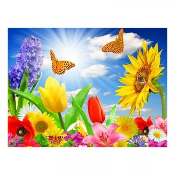 Алмазна мозаїка TK Group Метелики в кольорах 40х30 см з рамкою в коробці (GB71876-mt)