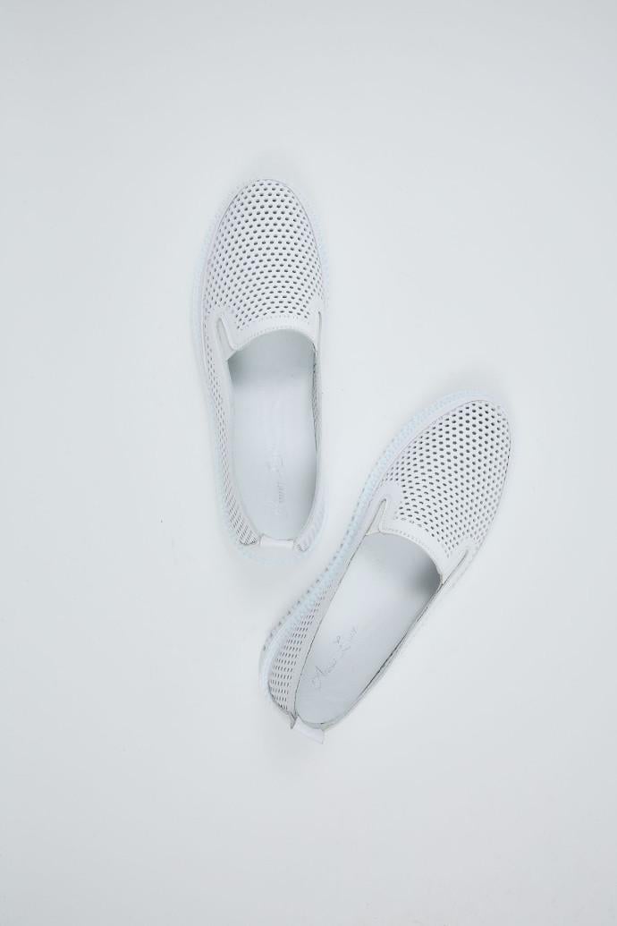 Мокасины женские Anna Lucci кожаные р. 41 Белый (198080) - фото 2