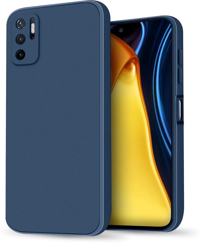 Силиконовый чехол HardCorner Xiaomi Poco M3 Pro 5G (с микрофиброй) Blue (34854-28)