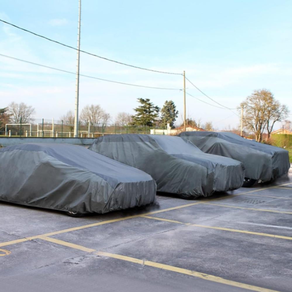 Тент-чехол на автомобиль защитный зимний от снега/дождя/солнца 480х175х120 см (120.1369) - фото 4