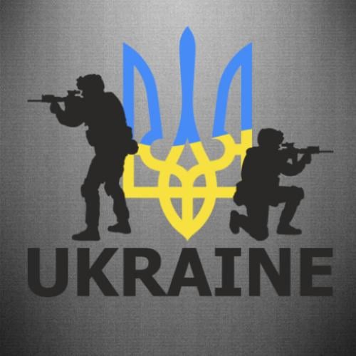 Наклейка Солдати України 35x31 см Жовто-блакитний/Чорний (21557736)