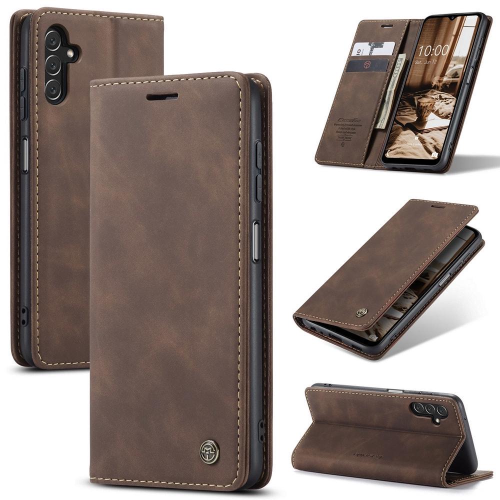 Чехол книжка с магнитом Samsung Galaxy A14 A145 CaseMe Dark Brown (32838-05)