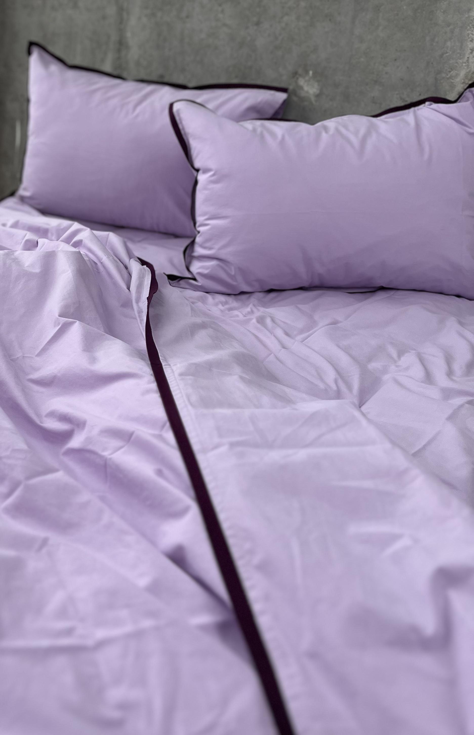 Комплект постельного белья White Dream полуторный 155х215 см вареный хлопок Лиловый (2003/2) - фото 7 Комплект постельного белья White Dream полуторный 155х215 см вареный хлопок Лиловый (2003/2) - фото 7