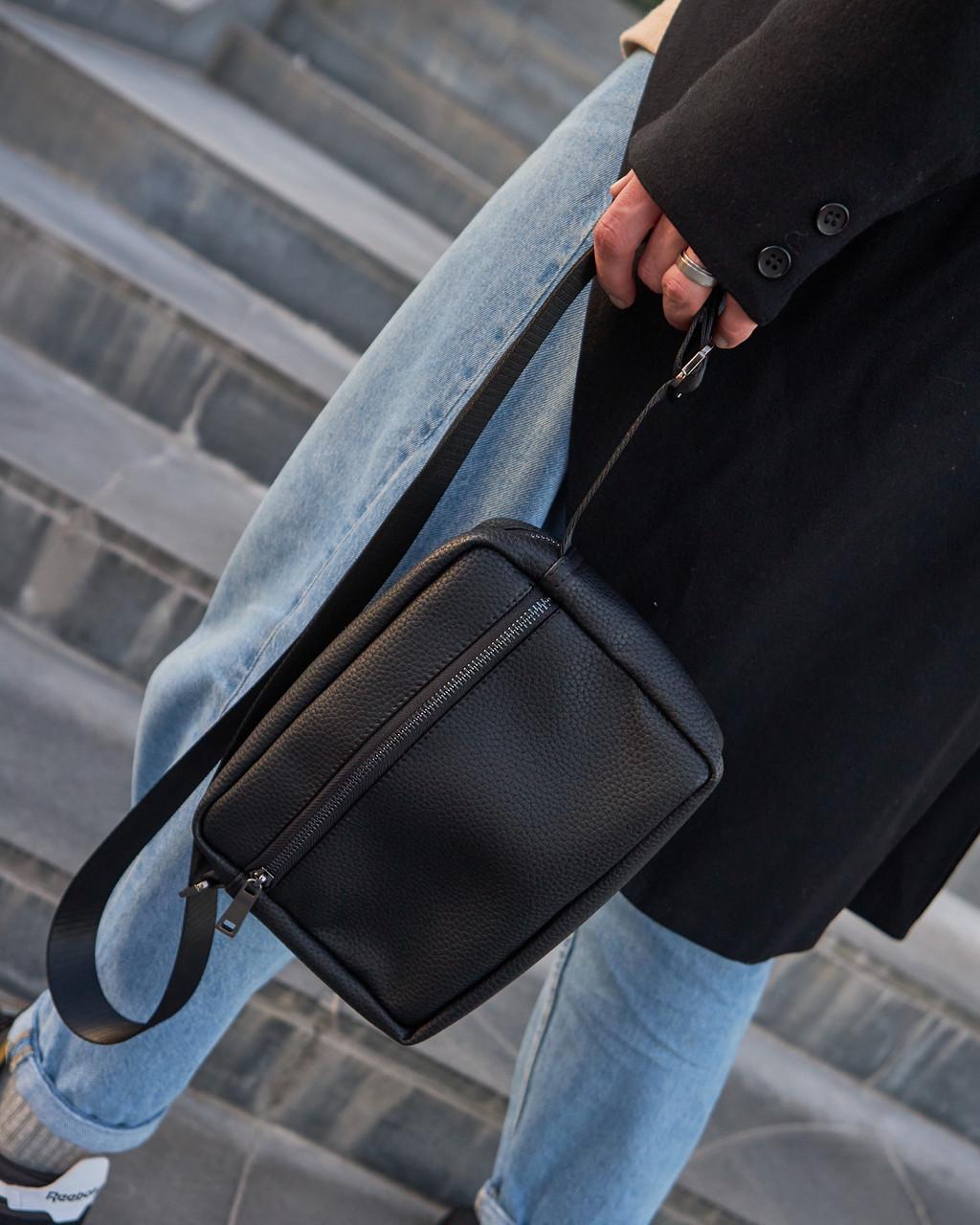 Мужская сумка Tobeyou Croc через плечо с текстурной эко-кожи (388778262)