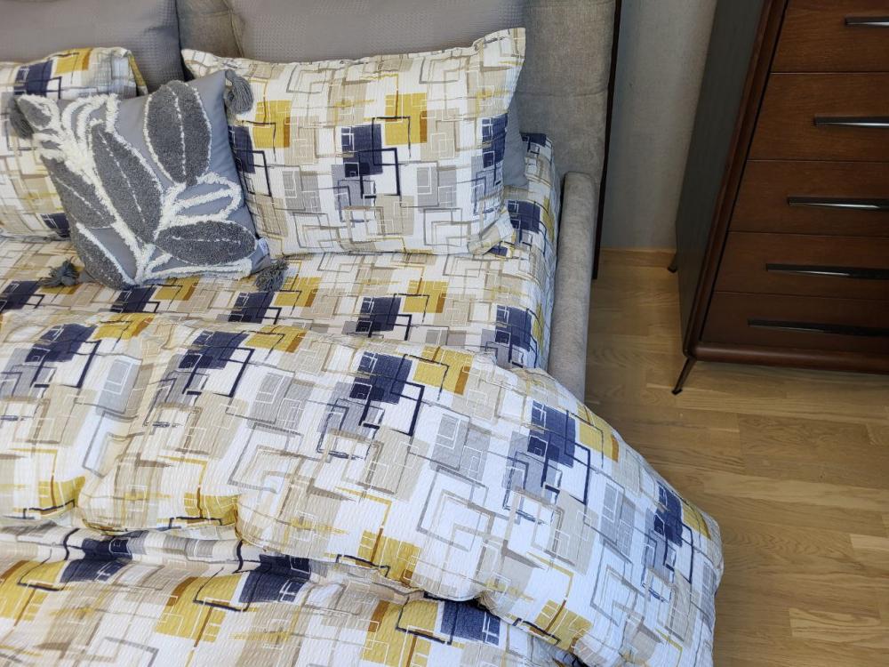 Комплект постельного белья Сеул ранфорс GOFRE двуспальный/наволочки 50х70/70х70 см (8529)