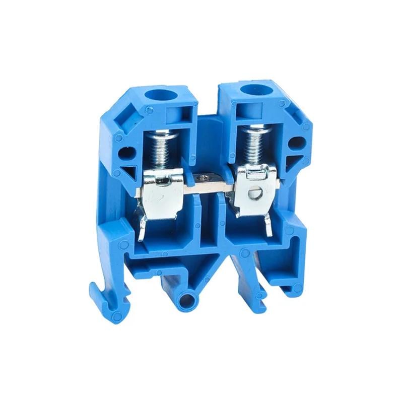 Клема гвинтова набірна CHINT JXB-10 57А 10 мм2 х 40,5х10х45 мм Синій (554058)