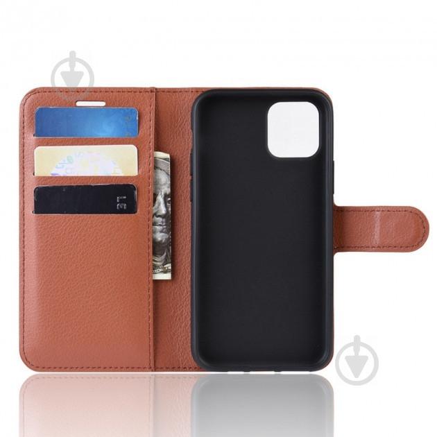 Чехол-книжка Litchie Wallet для Apple iPhone 11 Pro Brown (hub_uwts72925) - фото 3