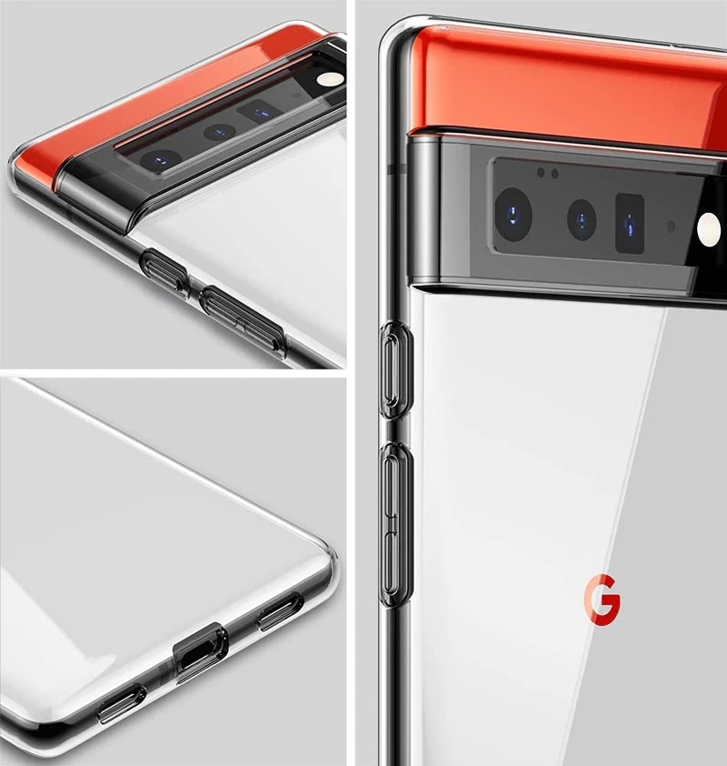 Прозрачный силиконовый чехол для Google Pixel 6 Pro - фото 2 Прозрачный силиконовый чехол для Google Pixel 6 Pro - фото 2
