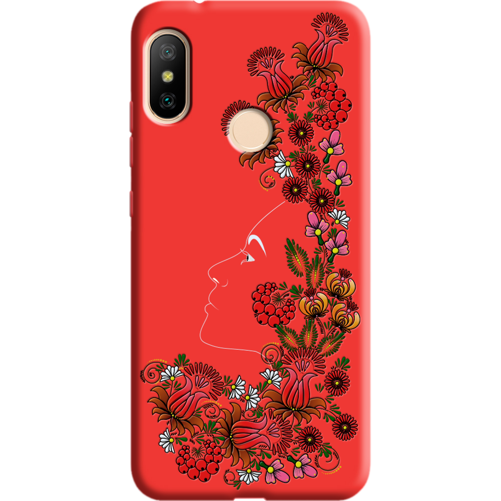 Чехол BoxFace Xiaomi Mi A2 Lite 3D Ukrainian Muse Красный силикон (34892-bk64-36145)