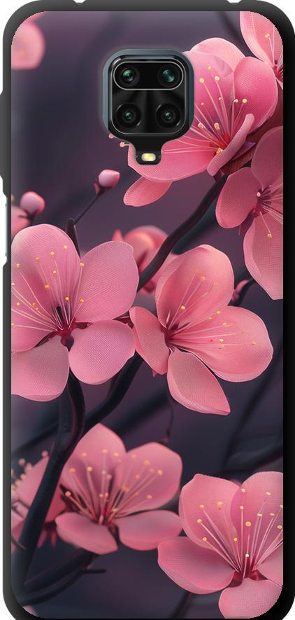 Чехол на Xiaomi Redmi Note 9 Pro Пурпурная сакура (6075b-1911-42517)