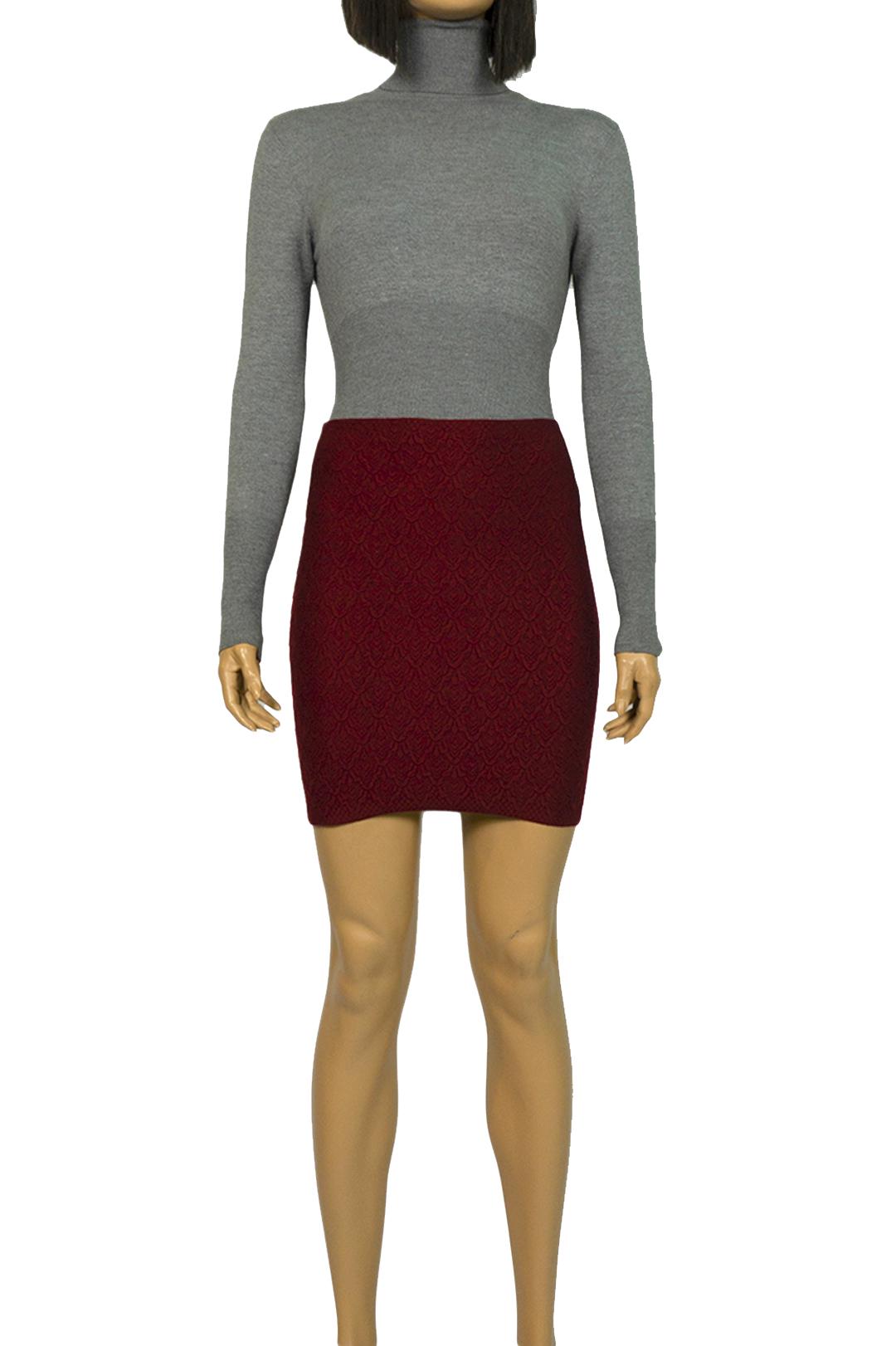 Юбка мини Forza Viva MW-KS-1589B бандажная р. 44 Красный (17852186) - фото 2