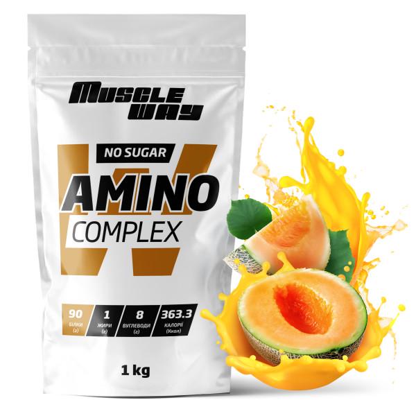 Аминокомплекс MuscleWay Amino Complex Дыня 90% белка без сахара на 40 порций 1 кг (21-125-am-mw-rs1.10)