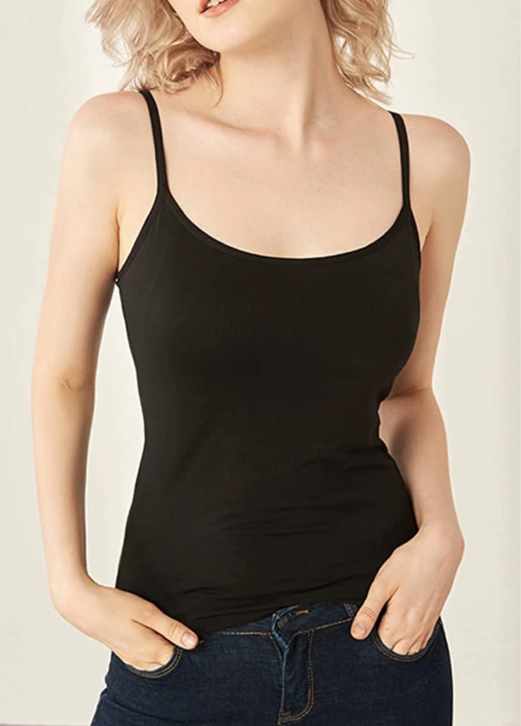 Майка женская Comfort с поролоновыми вкладышами L Черный (1519-44-05)