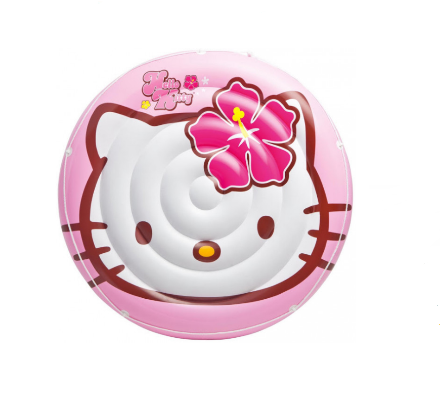 Надувний дитячий пліт Intex Hello Kitty Рожевий (56513)