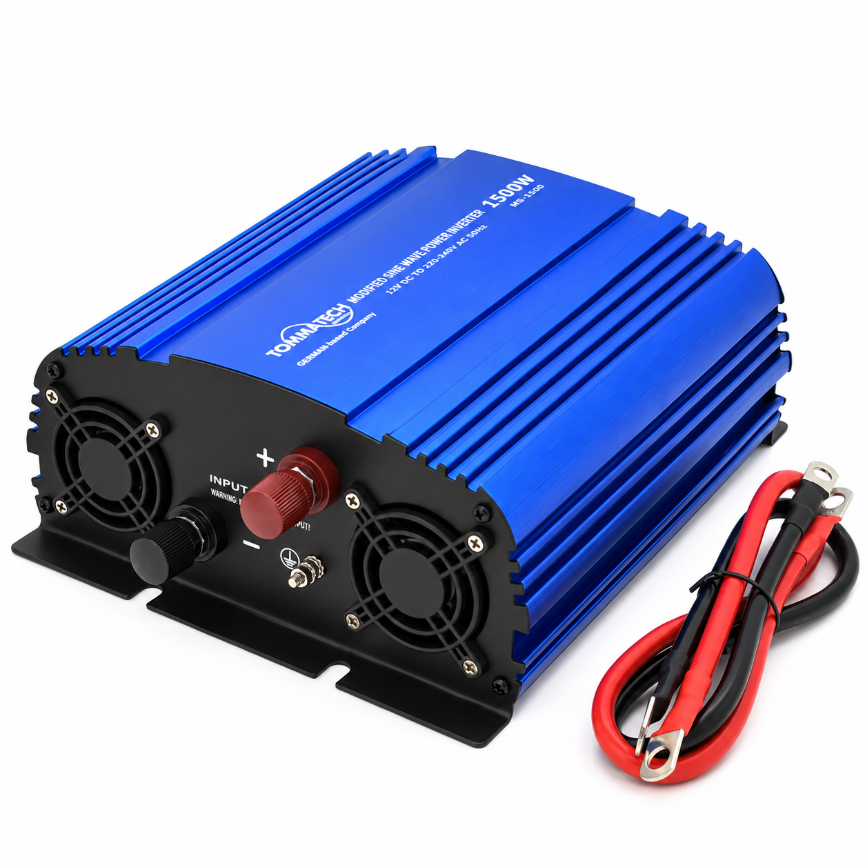 Преобразователь инвертора напряжения инвектор TommaTech MS-1500 12V/220V 1500 W 3000 Вт 2 Shuko USB 6 предохранителей