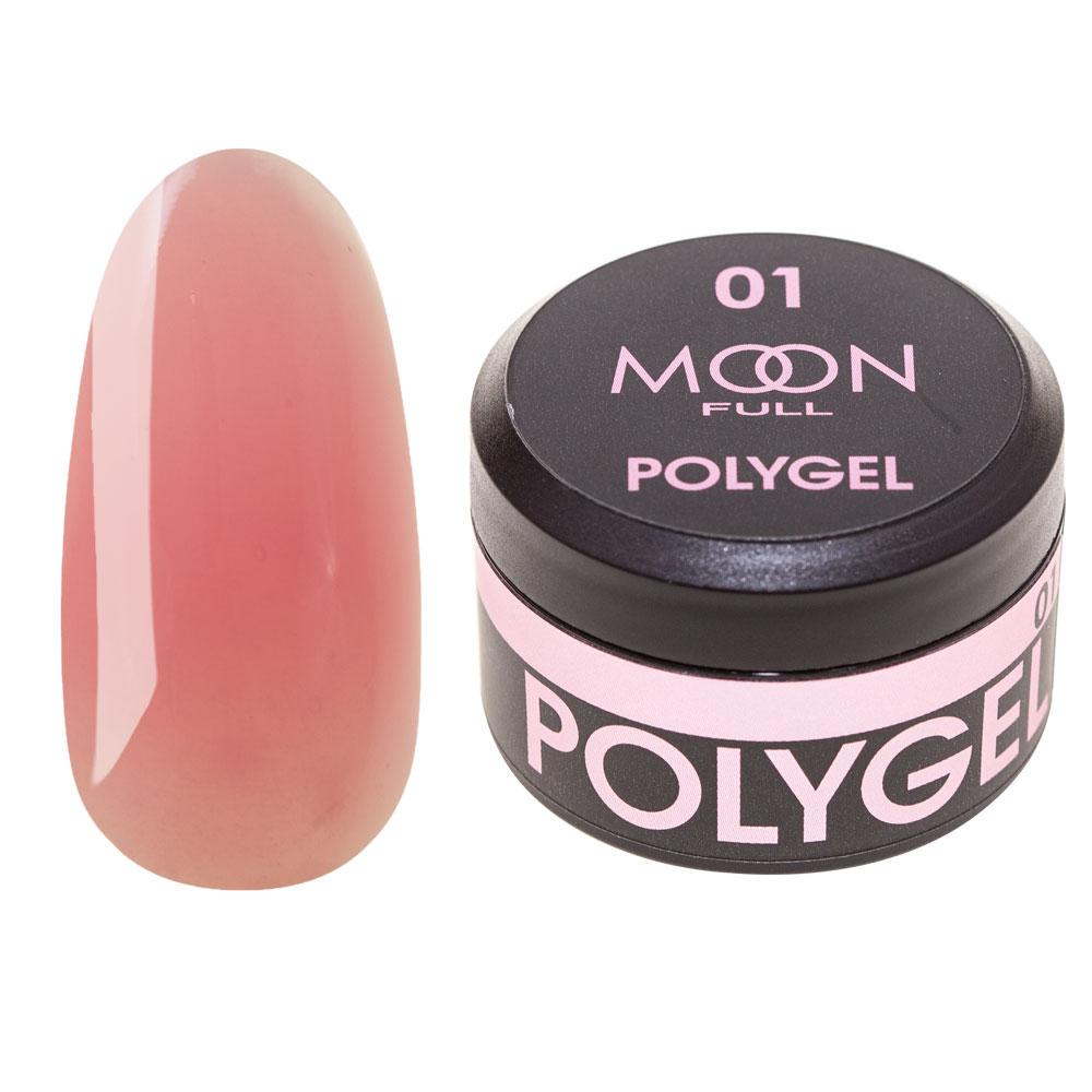 Полигель для наращивания Moon Full Poly Gel №01 15 мл