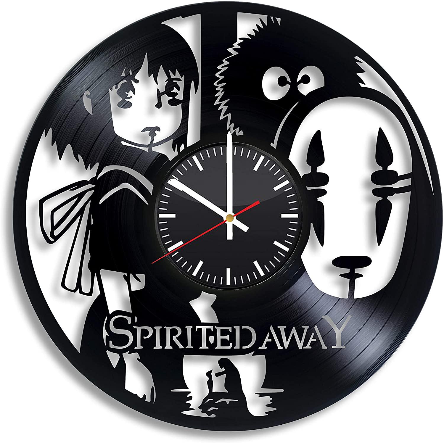 Часы настенные Унесённые призраками 2498 из виниловой пластинки