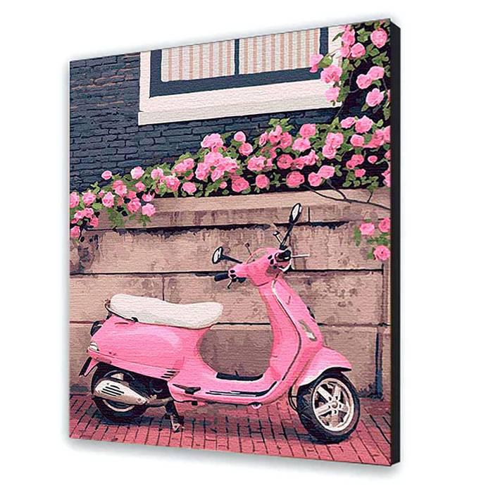 Картина по номерам Мопед с красками и кистями 40х50 см Multicolor (10530-AC)