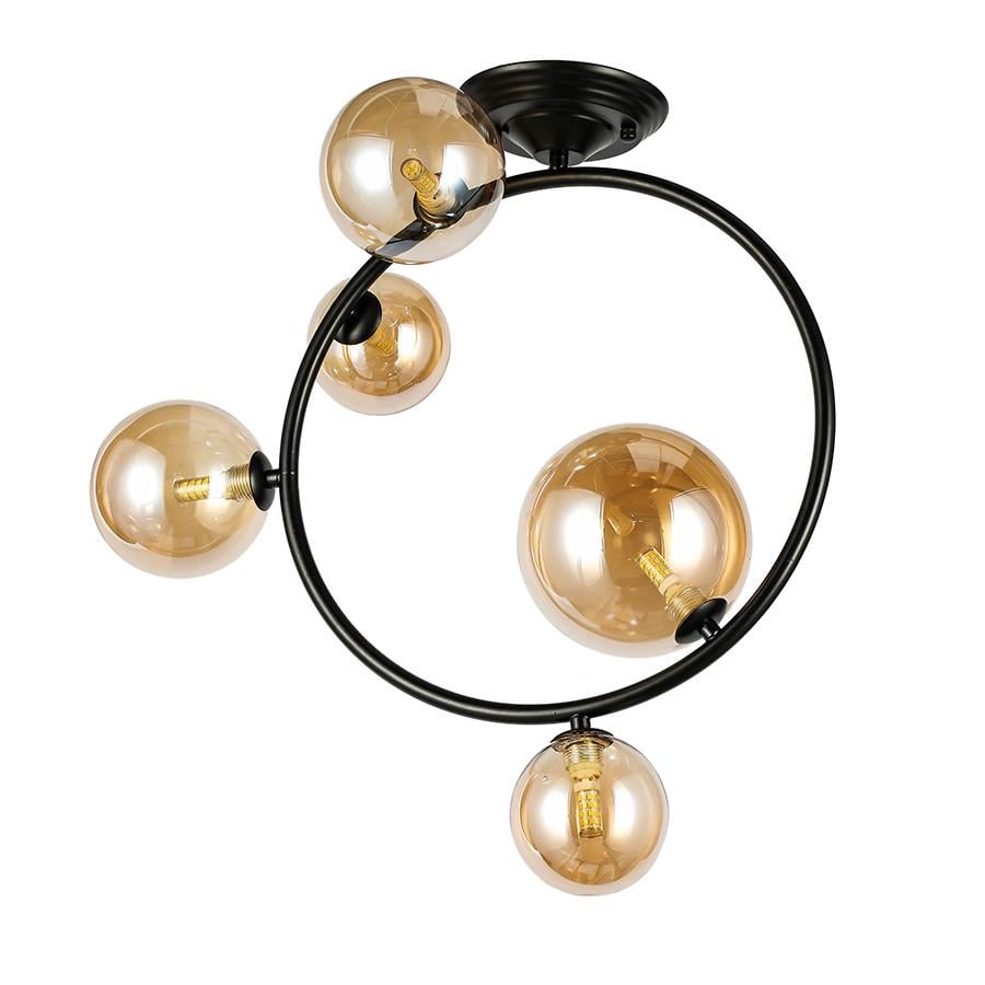 Люстра 918LP267-5 BK/BR Черный/Коричневый