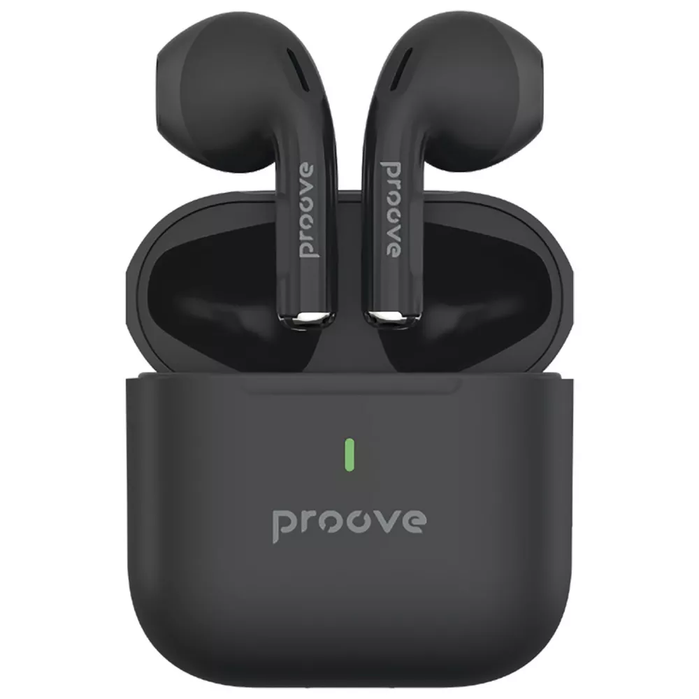 Наушники беспроводные Proove Mainstream 2 TWS Bluetooth 5.4 с кейсом 300 мА/ч Черный (TWMS2001AP01)