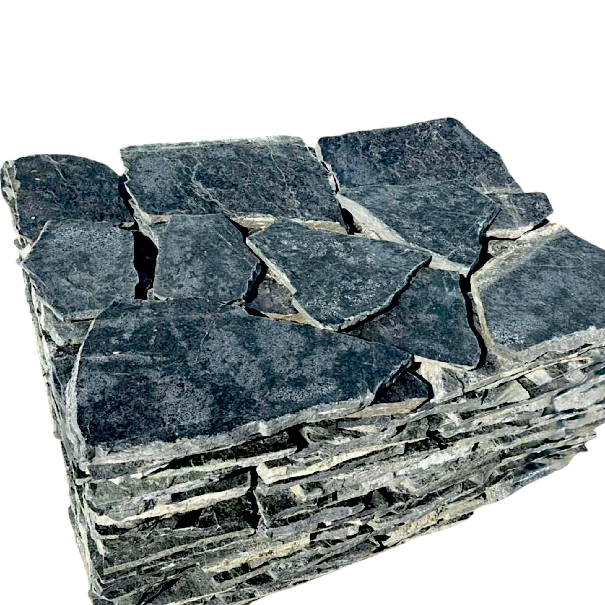 Камень колотый STONELAK BLACK SEA 2 см форматный для фасада/дорожки/камина 1 м.кв 2 паллета (99990BF/2)