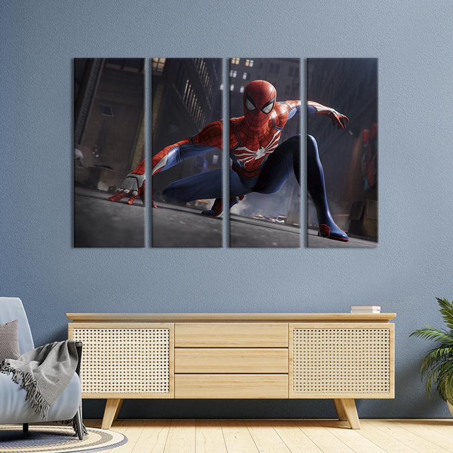 Картина модульная из 4 частей Герой Человек-паук L 149x93 см (762-41)