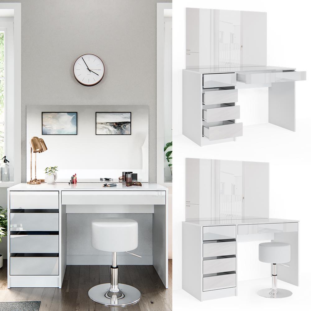 Туалетный стол Vicco Sherry со стулом Белый глянец - фото 2 Туалетный стол Vicco Sherry со стулом Белый глянец - фото 2