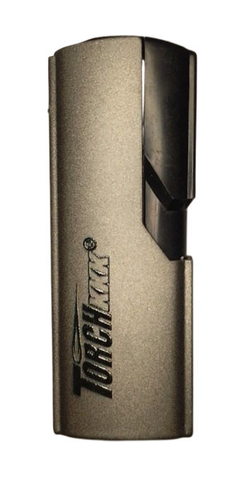 Запальничка газова кишенькова Турбо Torch 3KD880 KKK Ganja метал сірий (3524C)