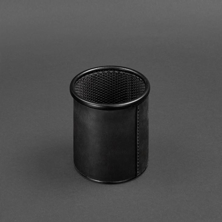 Стакан для ручек в кожаном чехле Crazy Horse Черный (A-027820) - фото 4 Стакан для ручек в кожаном чехле Crazy Horse Черный (A-027820) - фото 4