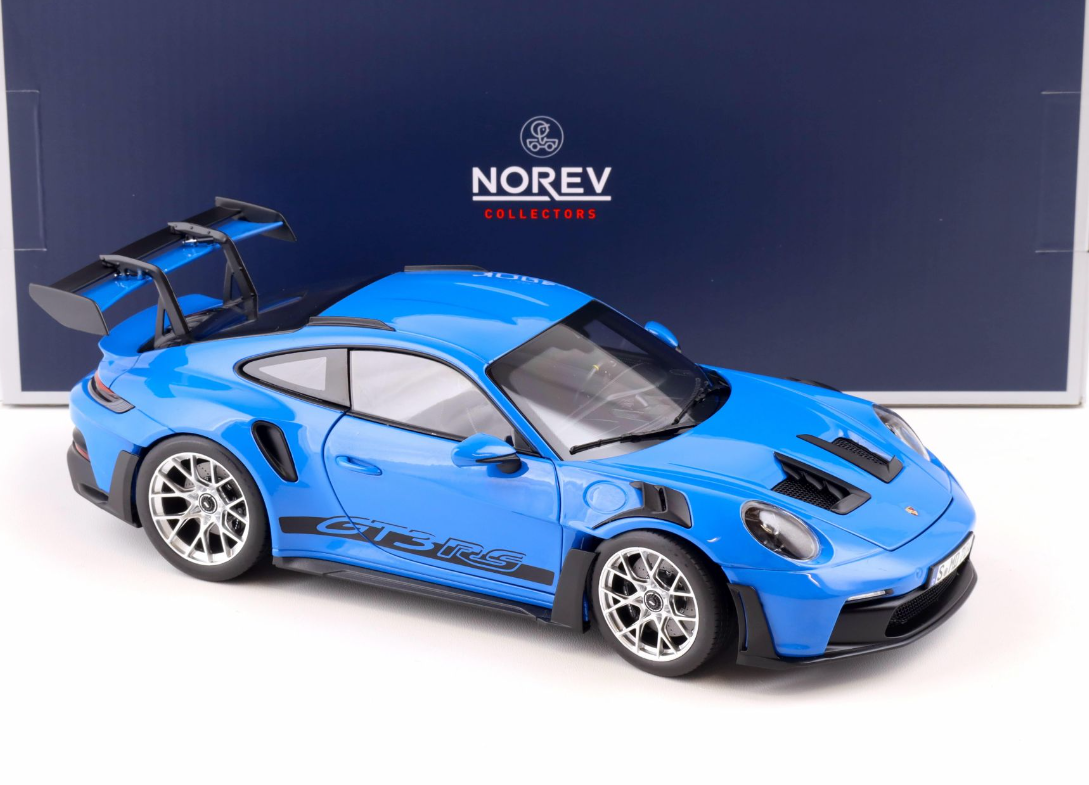 Модель автомобіля Norev 1:18 Porsche 911 992 GT3 RS Coupe Shark Blue (187358)