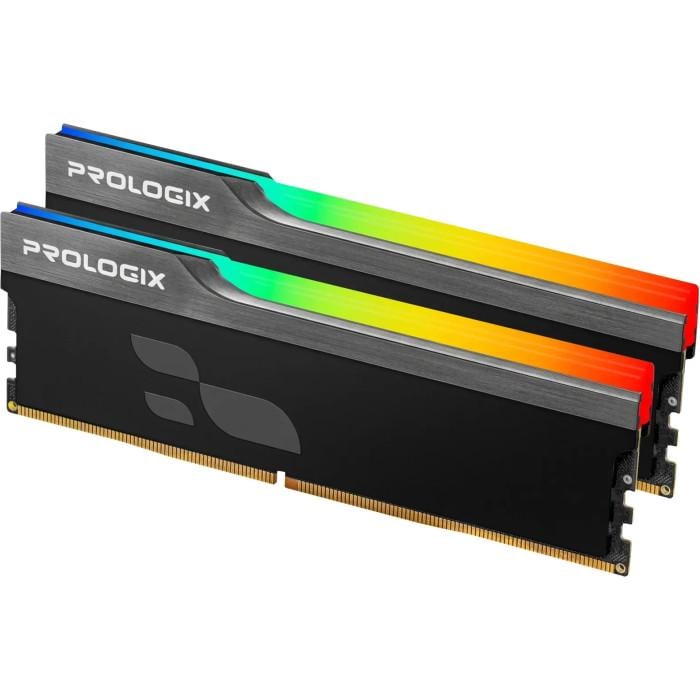 Оперативная память PrologiX Onyx RGB 32 Гб 2x16 Гб DDR5 6000 МГц CL36 Black (PRO32GB6000YBR5K)