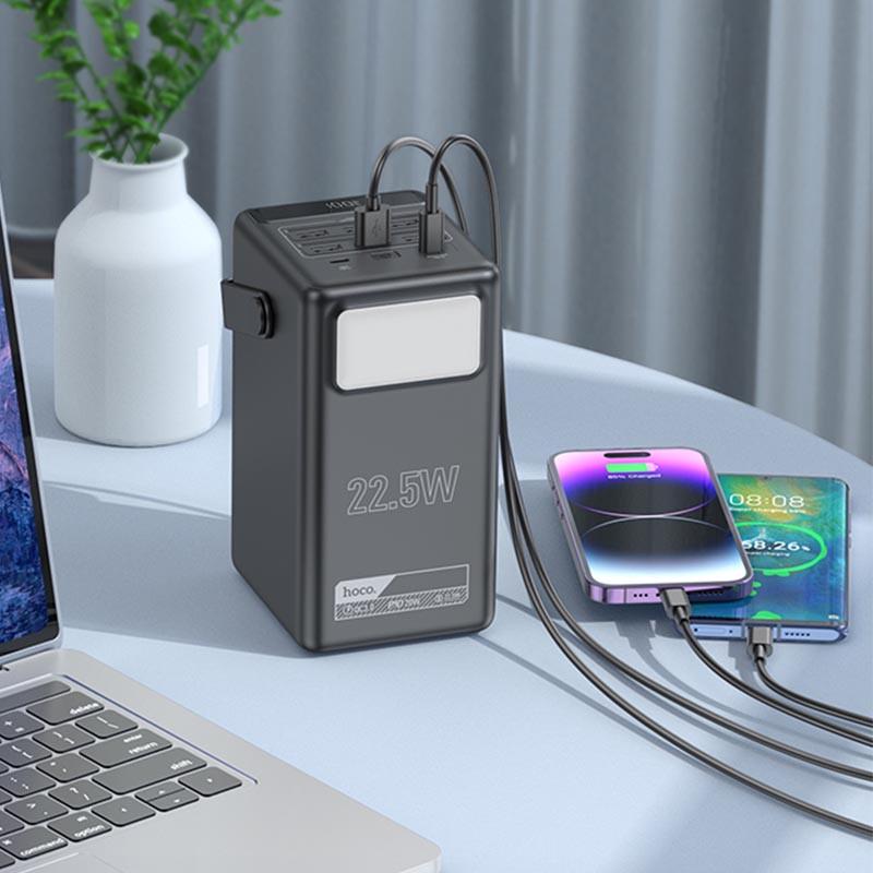 Повербанк Hoco DB03 Endure 22,5W 100 000 mAh Black (00000072297_1) - фото 3 Повербанк Hoco DB03 Endure 22,5W 100 000 mAh Black (00000072297_1) - фото 3