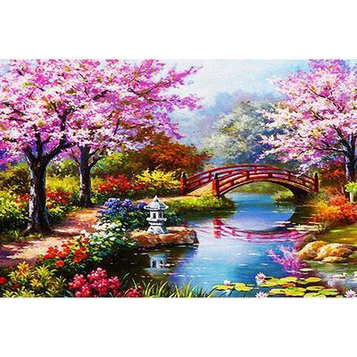 Алмазная мозаика Весенний сад 30x40 см без рамки 40x8x5 см (H8186)