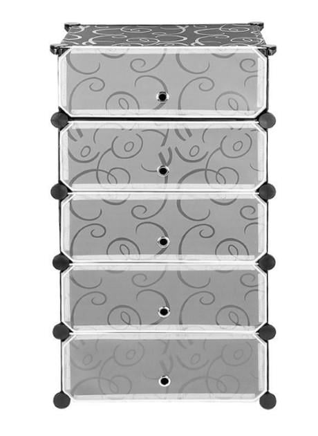 Шафа для зберігання взуття пластикова на 5 секцій 37х37х90 см (15934) - фото 3 Шафа для зберігання взуття пластикова на 5 секцій 37х37х90 см (15934) - фото 3