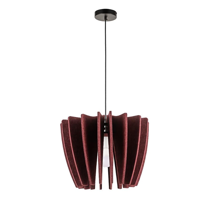 Світильник Підвісний Levistella 8051248-1 460 C17 з фігурним фетровим плафоном Бордовий (2690342189)