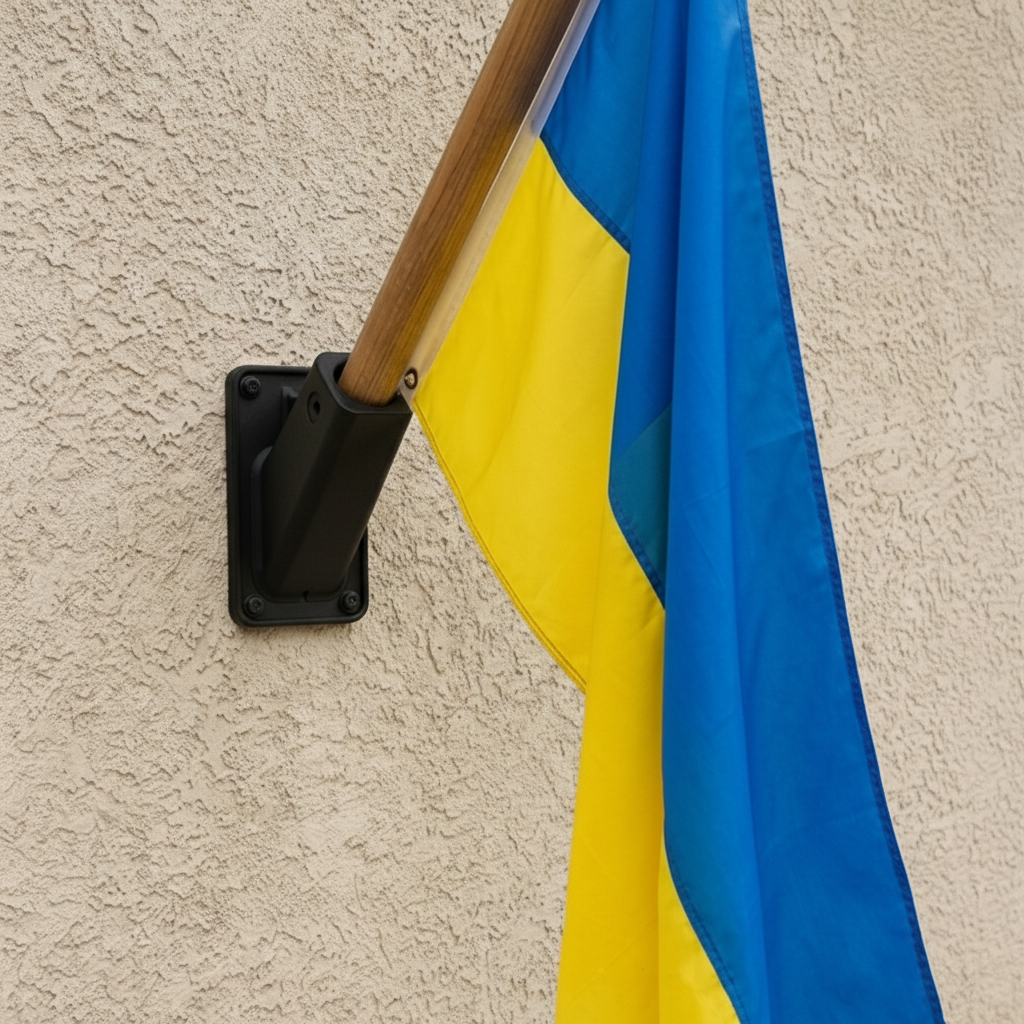 Кріплення настінне для флагштоку Чорний (0002413) - фото 6 Кріплення настінне для флагштоку Чорний (0002413) - фото 6