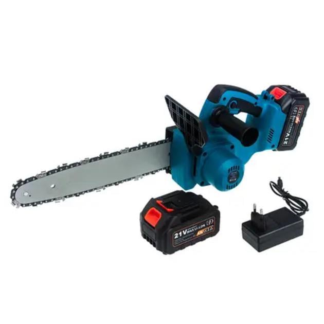 Пилка по дереву акумуляторна ланцюгова 2 акумулятори в комплекті (09024) - фото 2