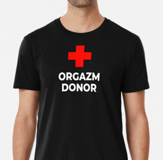 Футболка мужская Stedman с принтом Orgazm Donor XL Черный (ПН153-4)