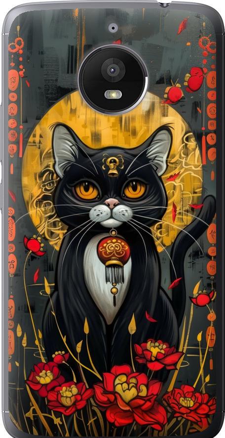 Чехол на Motorola Moto E4 Plus China Cat (6134u-1000-42517)