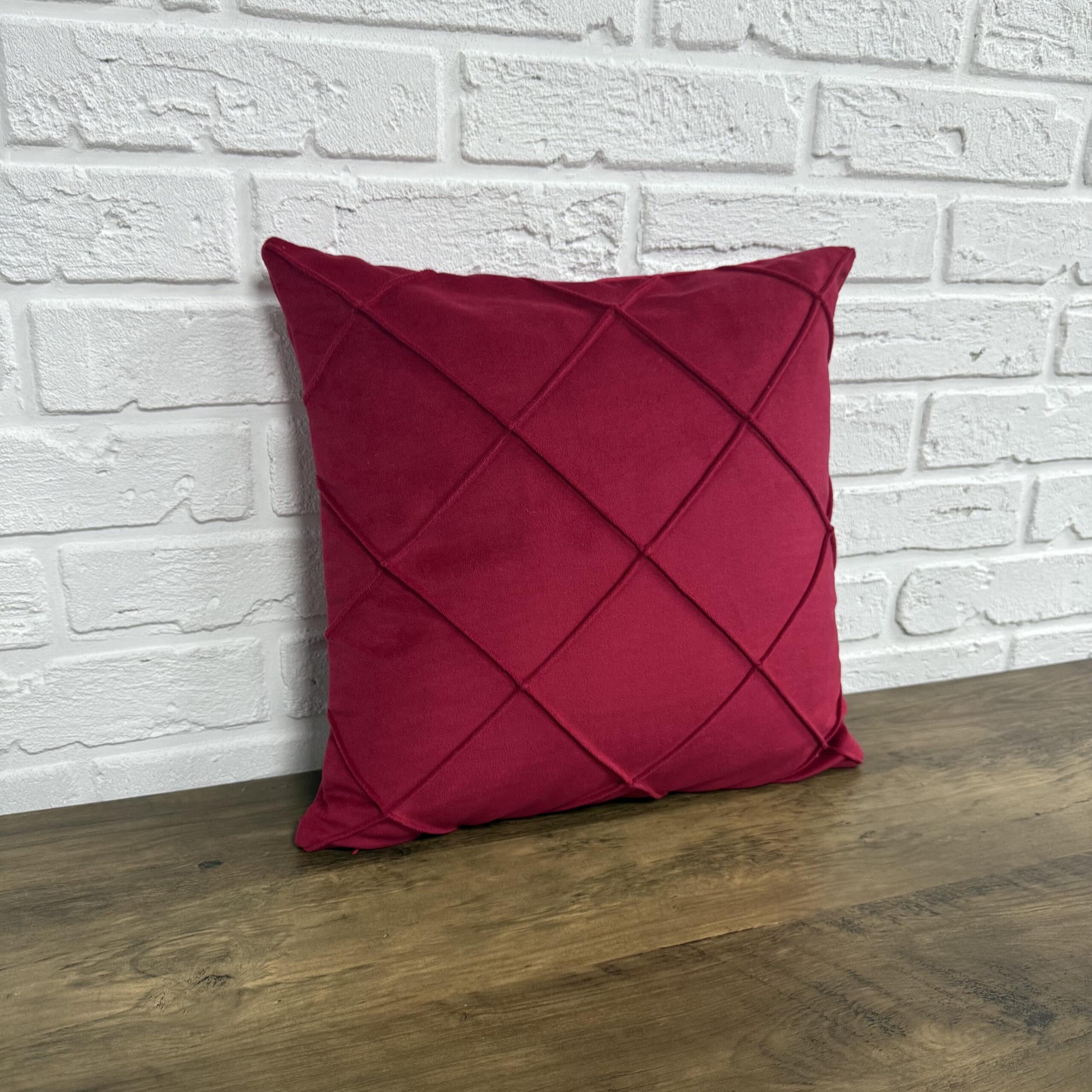 Подушка велюровая Comfort Home с прошивкой 40x40 см