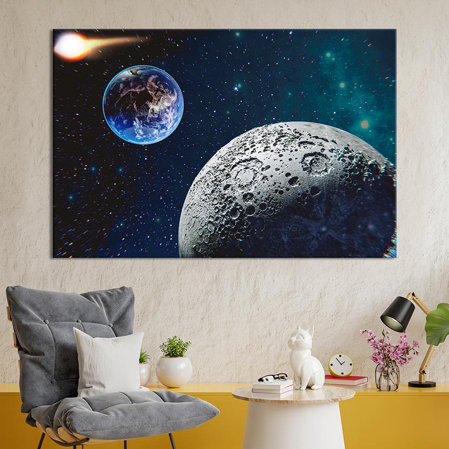 ᐉ Картина космос Вид на планету Земля 51x34 см (A1276-1) • Краща ціна в ...