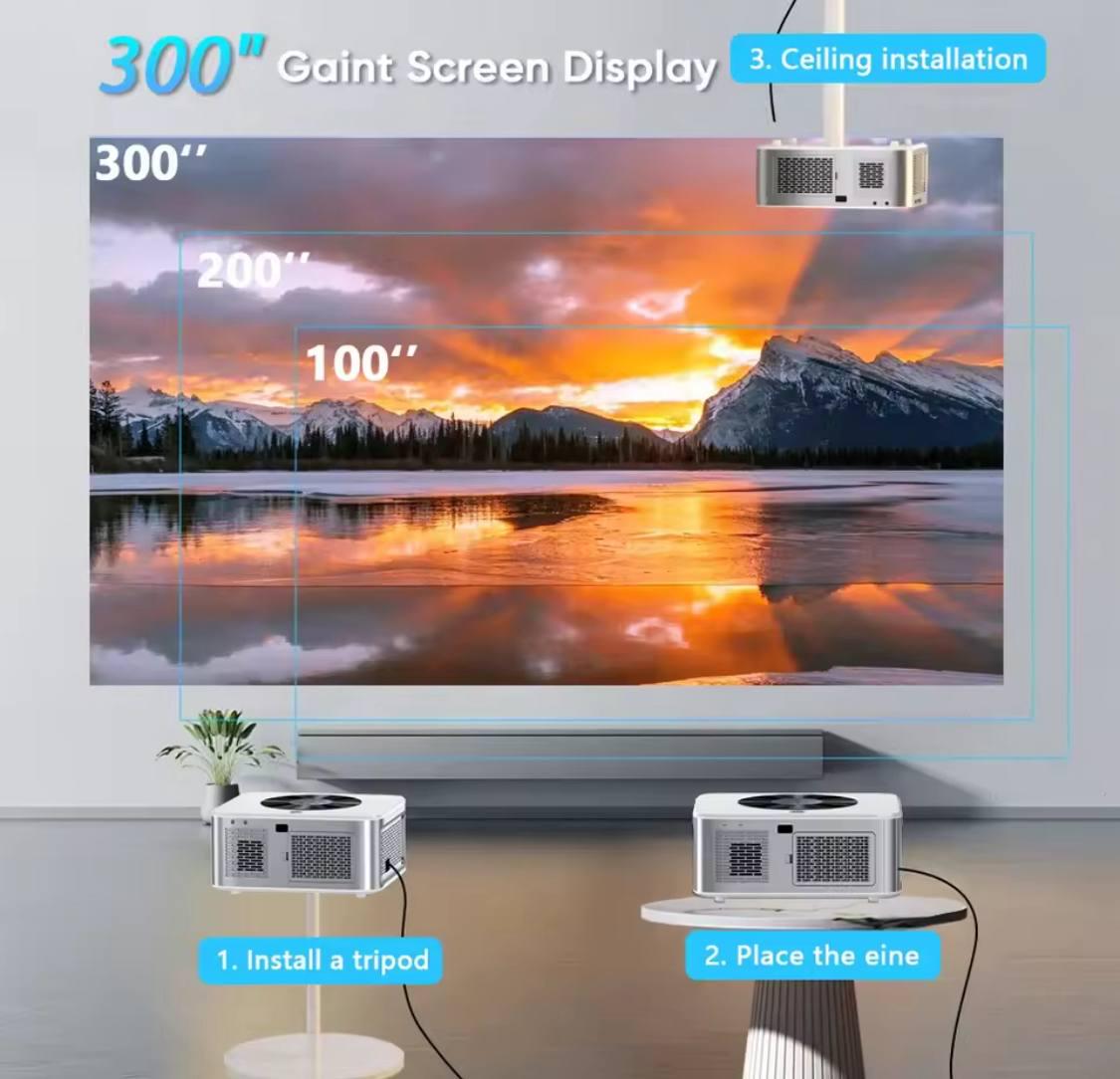 Проектор Xiwbsy Horlat T04 Full HD 1080P LCD - фото 6