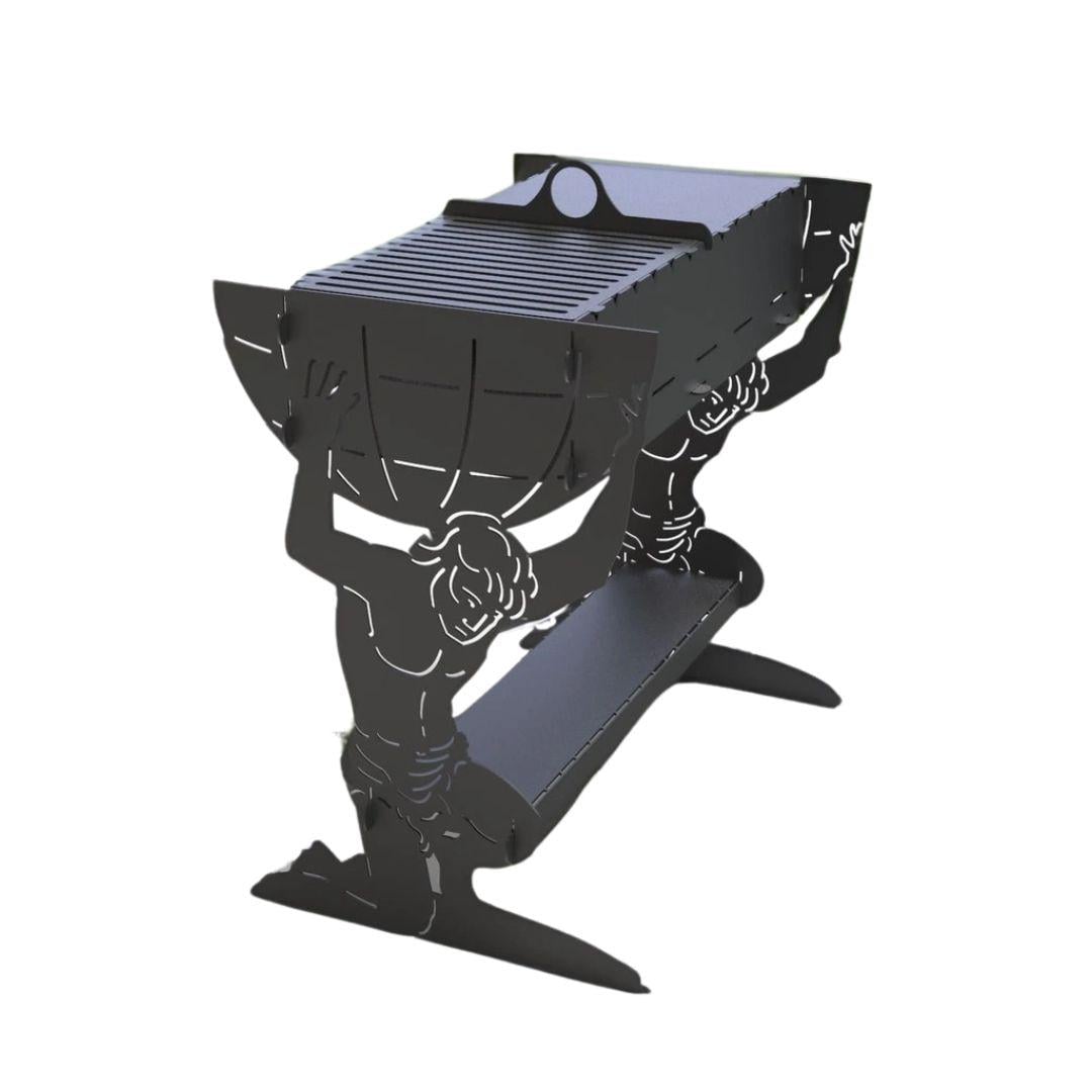 Мангал-гриль Carino Atlant разборной 737х469х697 мм металл 3 мм без покрытия (А73)