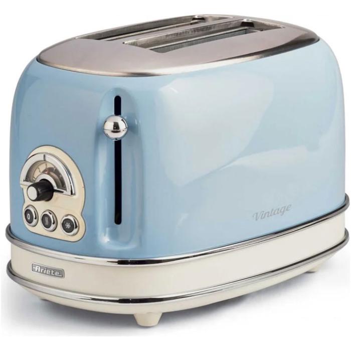 Тостер Ariete 155 BL 810 Вт 2 отделения 6 ступеней поджаривания Light Blue (00C015515AR0)