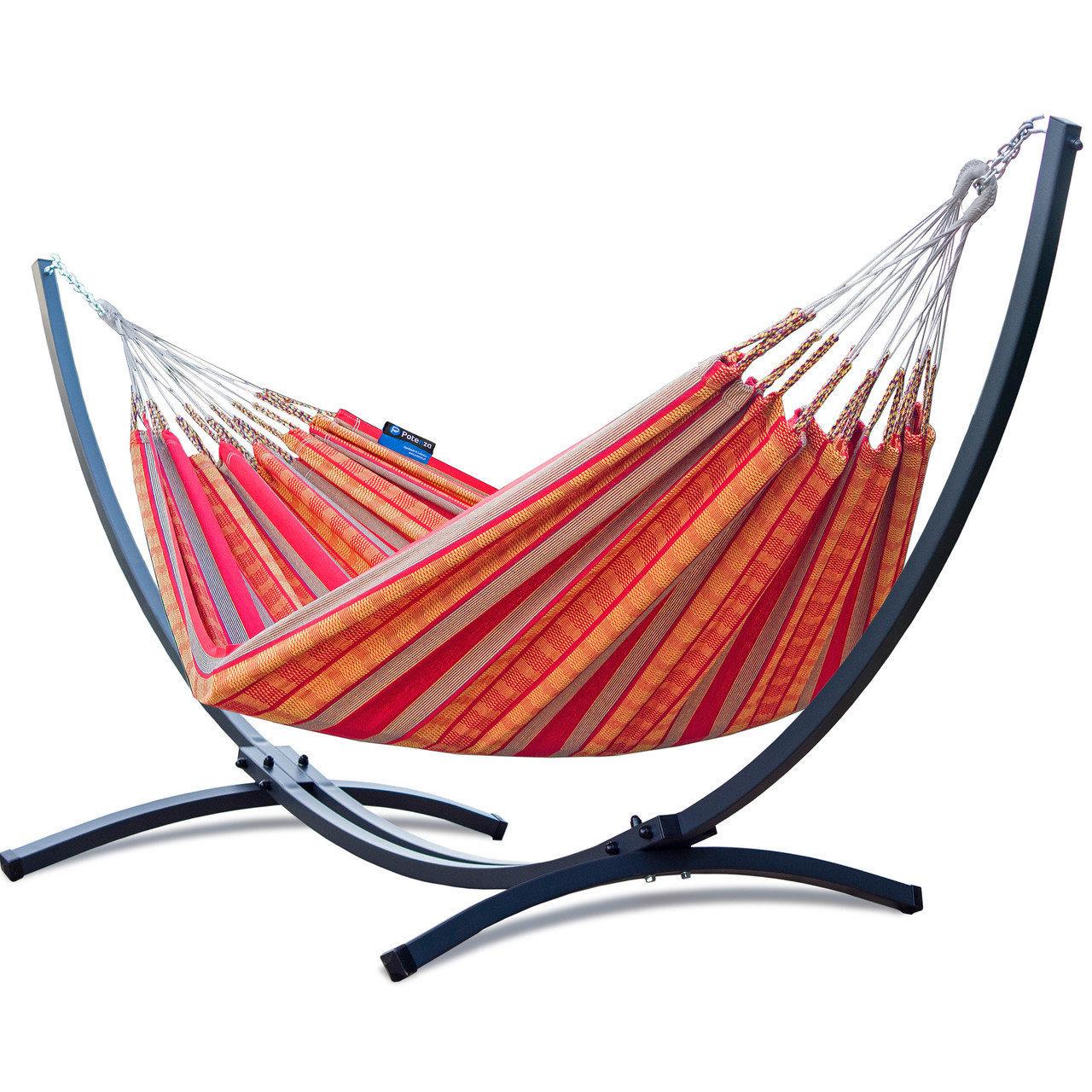 Гамак двомісний WCG Kolumbia Мандарин з каркасом (Kolumbia-01)