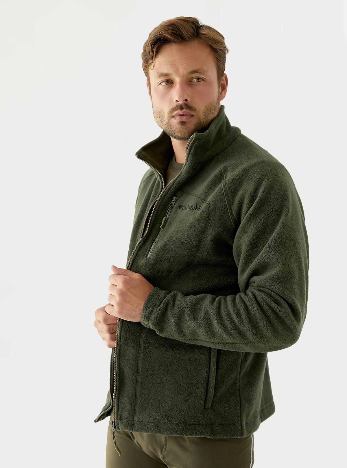 Кофта флисовая мужская Columbia с карманами на молнии зимняя спортивная XL Хаки (73406) Кофта флисовая мужская Columbia с карманами на молнии зимняя спортивная XL Хаки (73406)