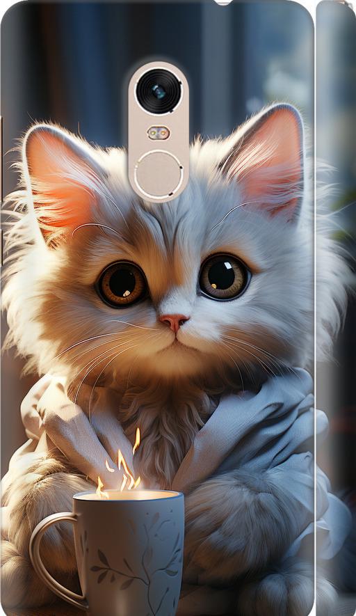 Чехол на Xiaomi Redmi Note 4 White cat (5646m-352-42517)